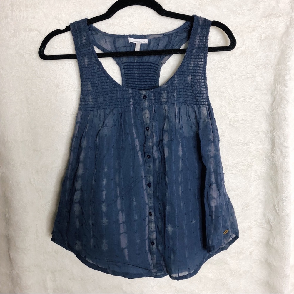 Blue Beachy tank top from O’niell Size Med